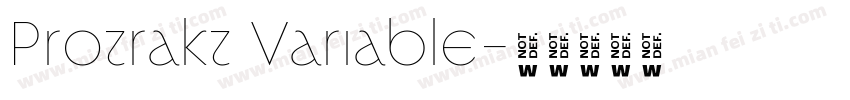Protrakt Variable字体转换